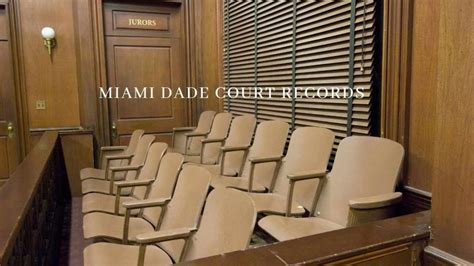 The Miami-Dade Clerk of the Court and Comptroller maintains records online in several areas of interest. . Miamidade court records